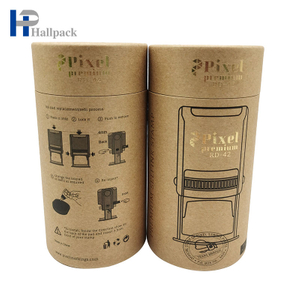 Изготовленная на заказ трубка крафт-бумаги уплотнения цилиндра экологичная упаковка для товаров домашнего обихода