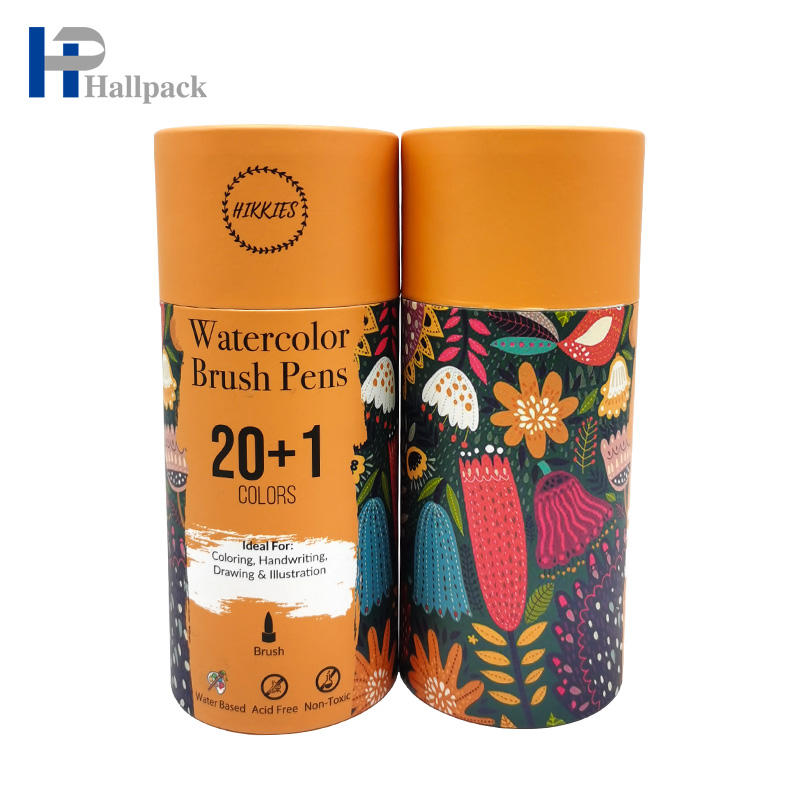 Тубы для дезодорантов из крафт-бумаги, цветной карандаш, упаковочная бумажная туба для чая