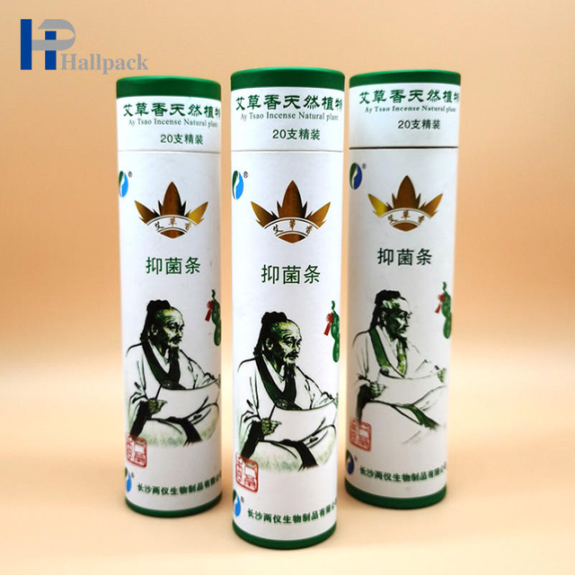 Картонные круглые длинные цилиндры из крафт-бумаги для сигар с сердечником, транспортировочные тубы