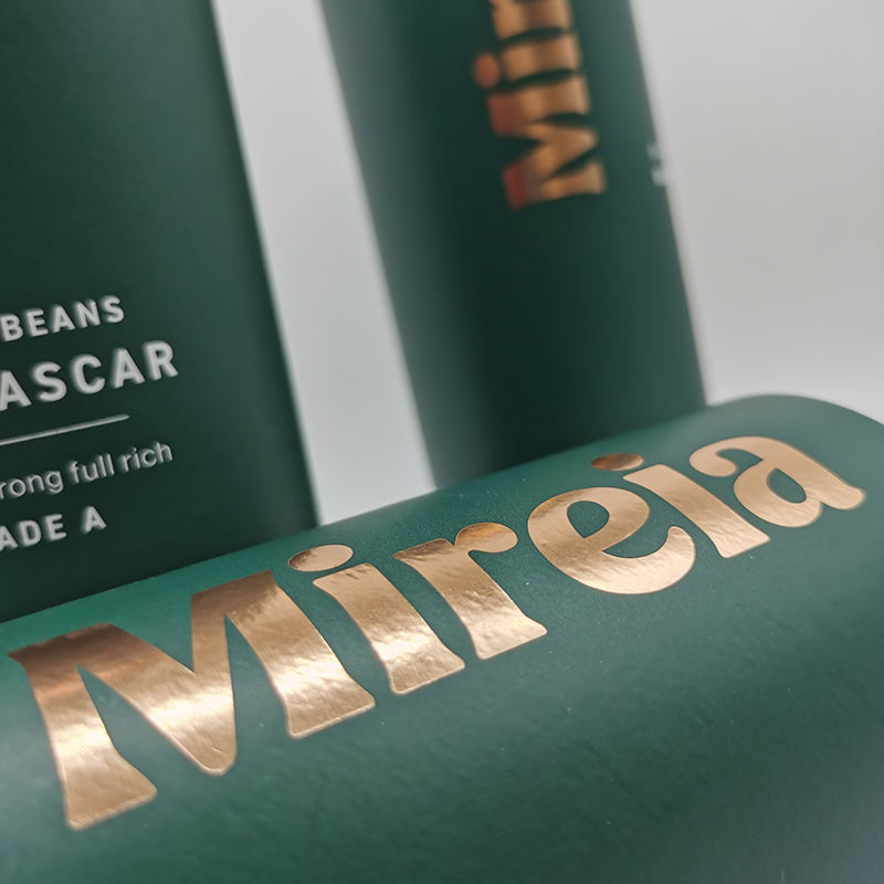 Зеленая круглая косметическая бумажная трубка, бутылочка с эфирным маслом, упаковочная бумажная трубка