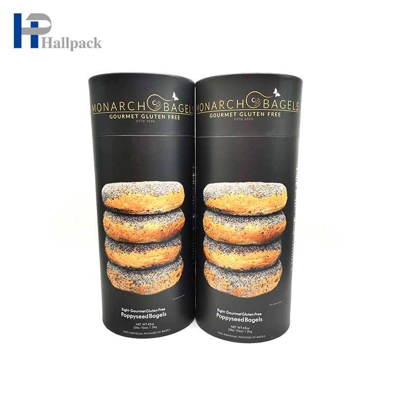 Горячие продажи, настраиваемый размер логотипа, свободная упаковка, крафт-бумага, черная бумажная трубка