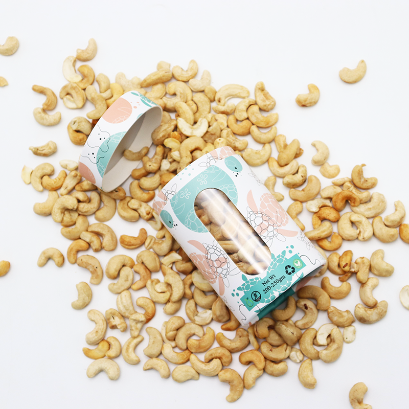 Упаковка для трубок из перерабатываемого материала с круглой цилиндрической коробкой для пищевых продуктов для гаек