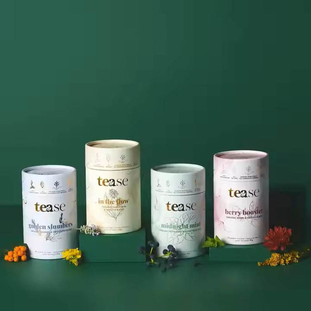 Биоразлагаемый настраиваемый размер логотипа Дизайн круглых цилиндров