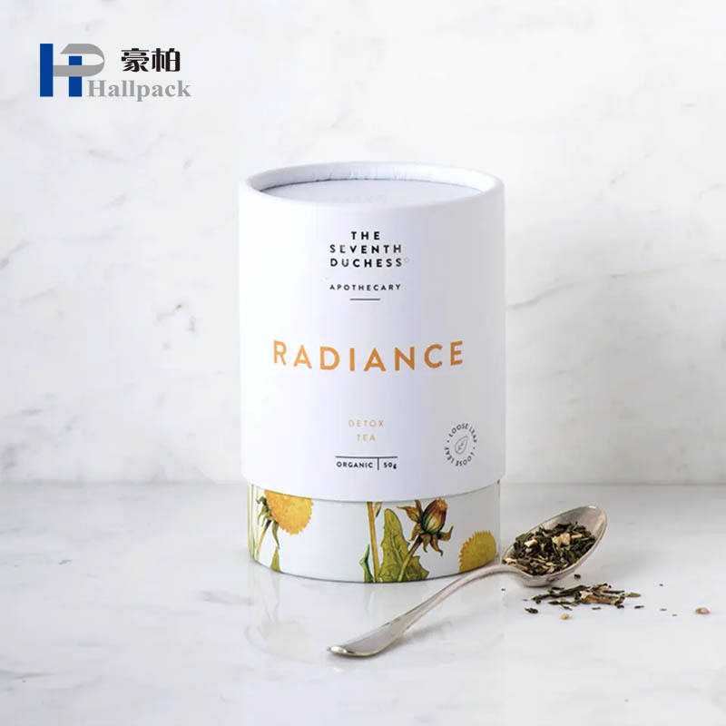 Упаковка трубки картонной коробки цилиндра качества еды Эко дружелюбная изготовленная на заказ бумажная для чая кофе гаек