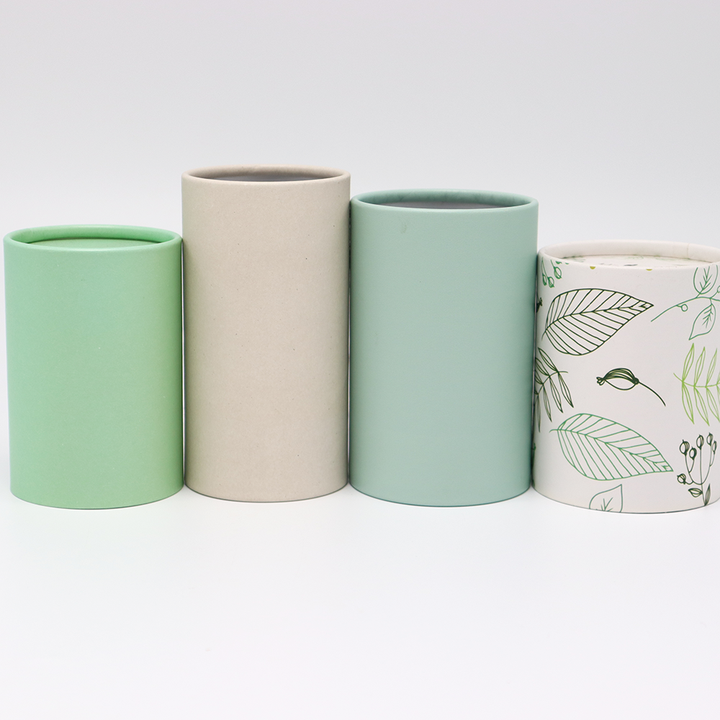 Упаковка трубки картонной коробки цилиндра качества еды Эко дружелюбная изготовленная на заказ бумажная для чая кофе гаек