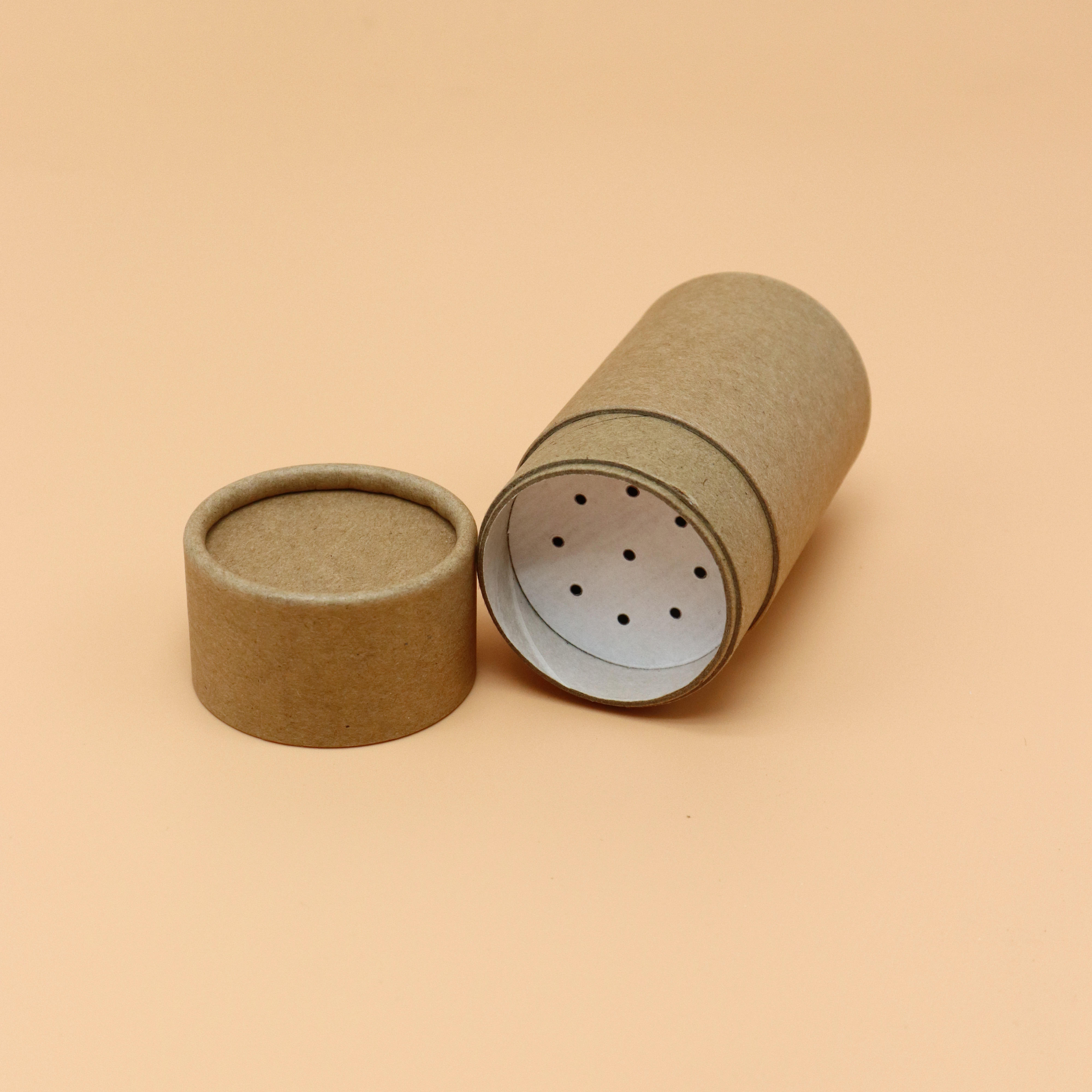 Новый дизайн, крафт-тюбик для перца, соль, специи, упаковка, биоразлагаемый сыпучий порошок, бумажный контейнер для туб