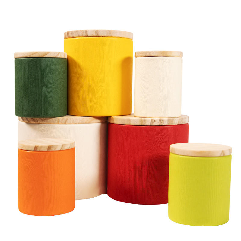 Биоразлагаемая пищевая деревянная крышка, цилиндр для чая, упаковка для кофе, туба из крафт-бумаги, круглая трубка