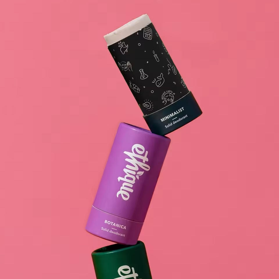 Горячая продажа биоразлагаемой перерабатываемой картонной помады/тюбика для блеска для губ