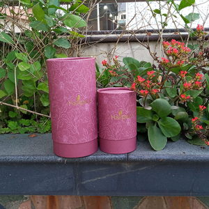 Переработанный 100% цилиндрический картон из крафт-бумаги, черная свеча, чайная бумажная трубка, упаковочная картонная круглая коробка, трубка с нестандартным размером