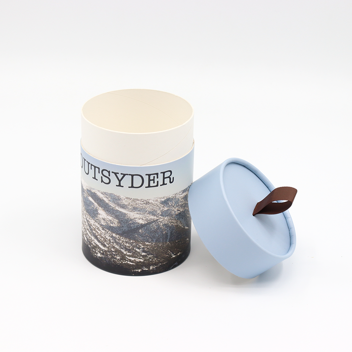 Картонная коробка цилиндра качества еды Эко дружелюбная изготовленная на заказ с упаковкой трубки бумажной ленты для чая кофе