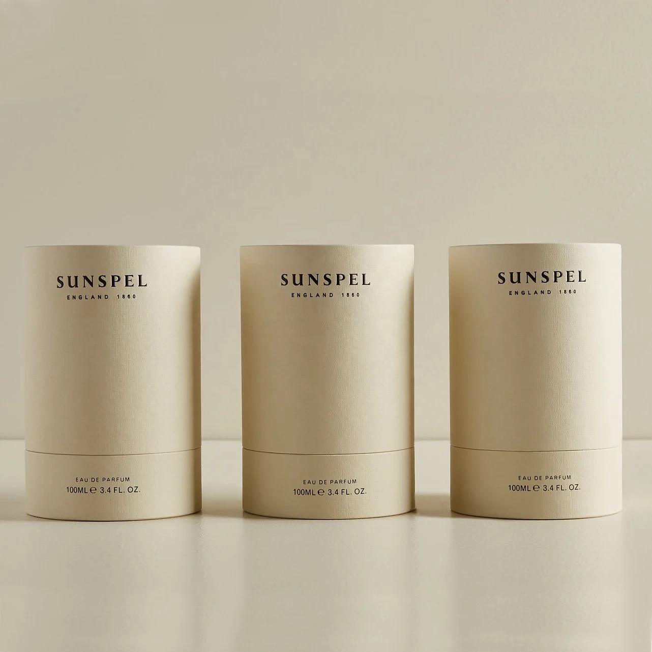 Лидер продаж на заказ, косметический флакон для духов, флакон с эфирным маслом, бумажная трубка, круглый цилиндр, картонная упаковка, тубы для духов