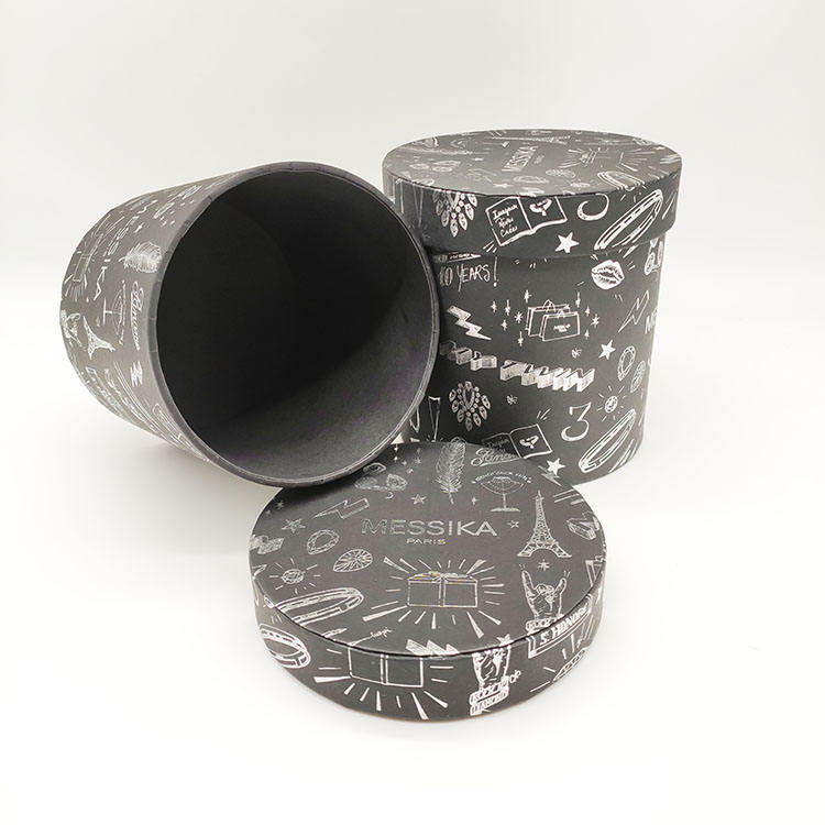 Упаковка в тубу из бумажных банок круглого цилиндра