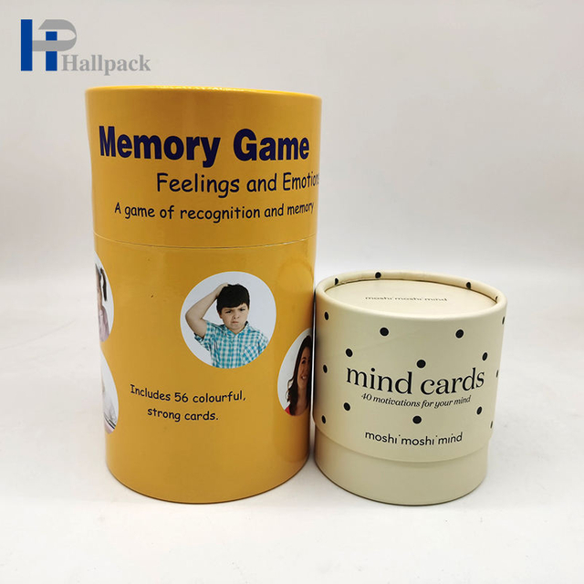 Частная индивидуальная подарочная круглая трубка из крафт-картона с тисненой поверхностью, исчезающая печать для упаковки