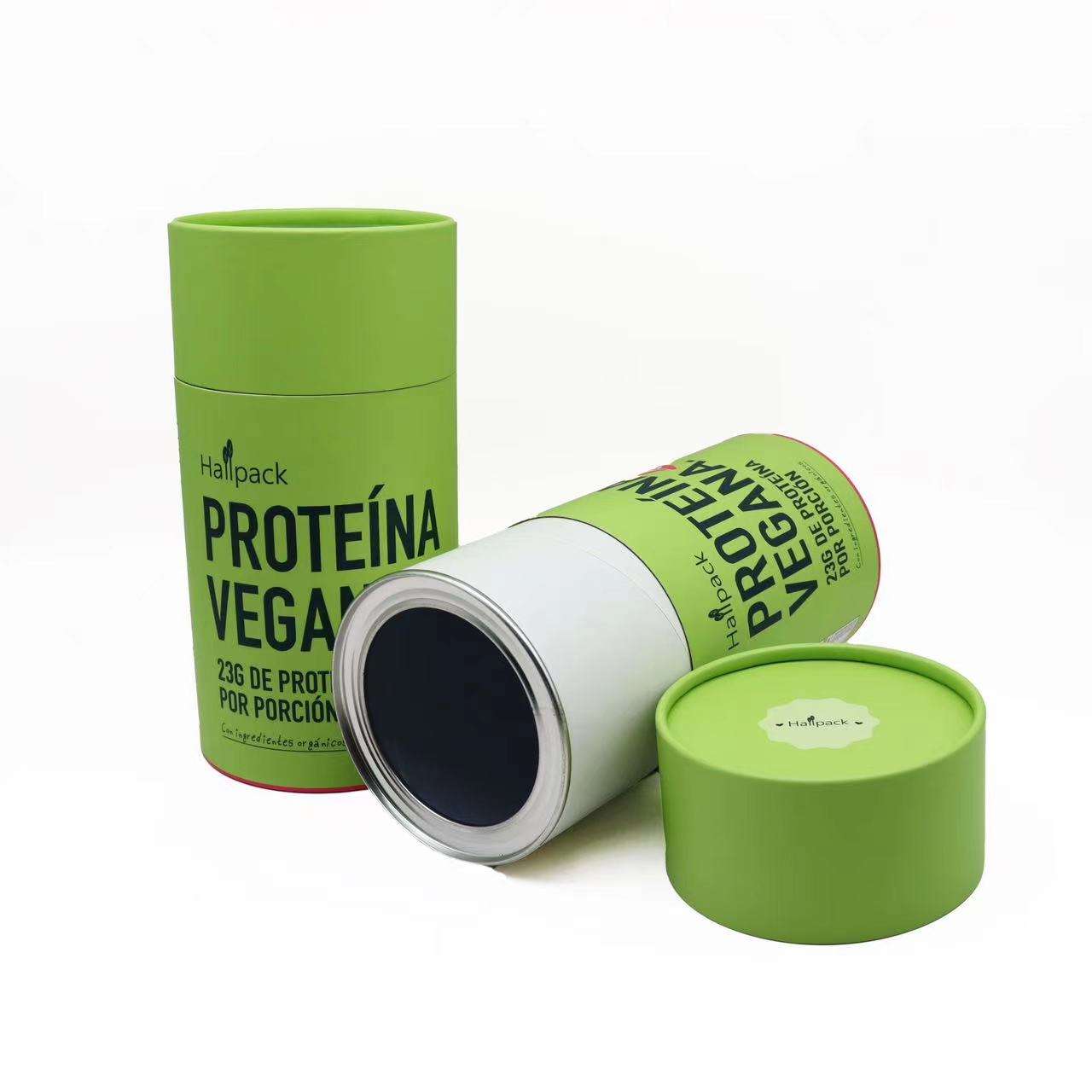 Высококачественная упаковка из крафт-картона, пищевая бумага, туба, круглая трубка, алюминиевая фольга, экологически чистая штамповка и исчезающая печать