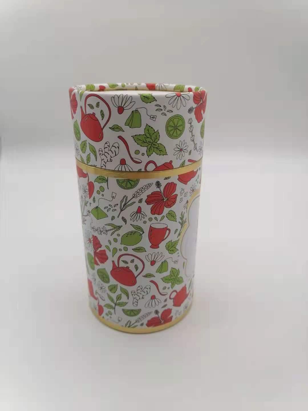 Персонализируемые биоразлагаемые крафт-бумага и картонные тубусы для кофе и чая из переработанного картона для крафтовой упаковки