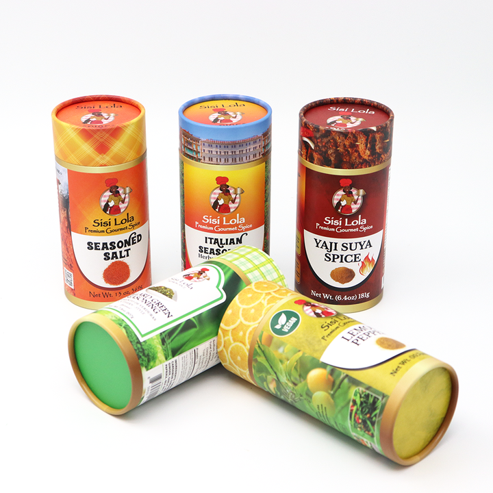 Упаковка трубки картонной коробки цилиндра качества еды Эко дружелюбная изготовленная на заказ бумажная для специй питания наградных изысканных