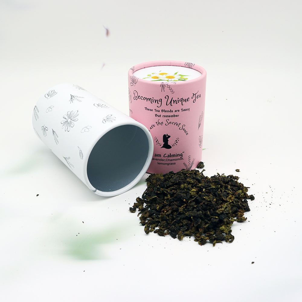 Высококачественная индивидуальная печать, биоразлагаемая пищевая бумага, картон, чайные канистры премиум-класса, пакеты для туб, упаковка для рассыпного чая