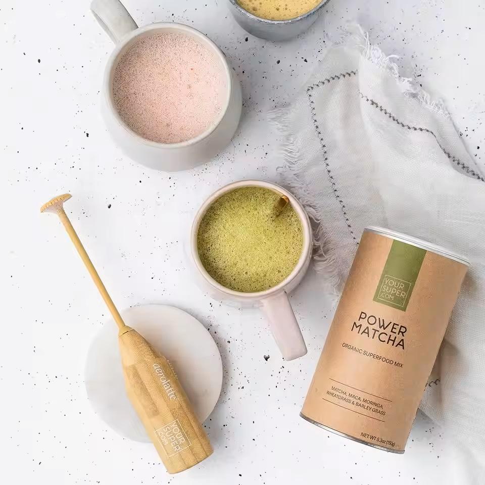 Биоразлагаемый экологически чистый контейнер для порошка, чай, кофе в зернах, овес, бумажный цилиндр, круглая трубка для упаковки пищевых продуктов