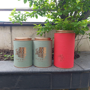 Круглый цилиндр с принтом на заказ, картонные контейнеры для хранения, металлическая крышка для кофе, чая, упаковка для пищевых продуктов, бумажный круглый цилиндр