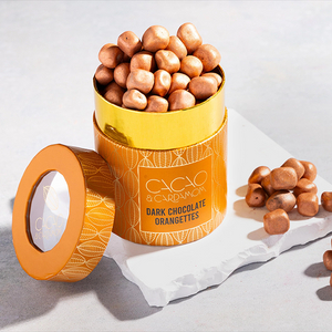 Заводская цена Hallpack Биоразлагаемая туба для кофе Экологичная индивидуальная бумажная туба для шоколадного печенья