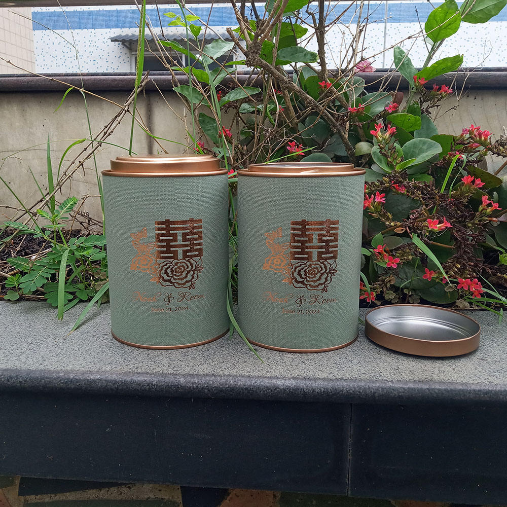 Круглый цилиндр с принтом на заказ, картонные контейнеры для хранения, металлическая крышка для кофе, чая, упаковка для пищевых продуктов, бумажный круглый цилиндр