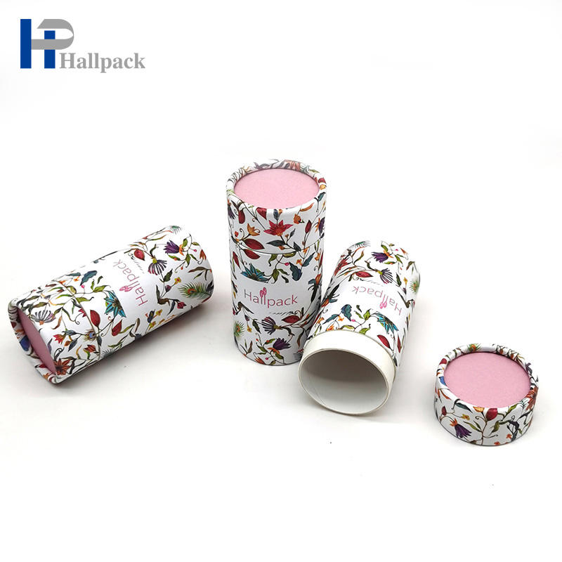 Индивидуальный логотип, блеск для губ, картонный тюбик круглой формы, антидорантная бумага, бумажный упаковочный тюбик с эффектом пуш-ап