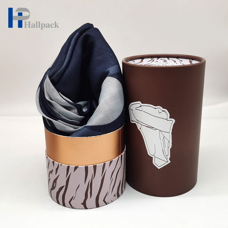 Биоразлагаемый цилиндр для одежды, упаковывающий изготовленную на заказ круглую трубку из крафт-бумаги