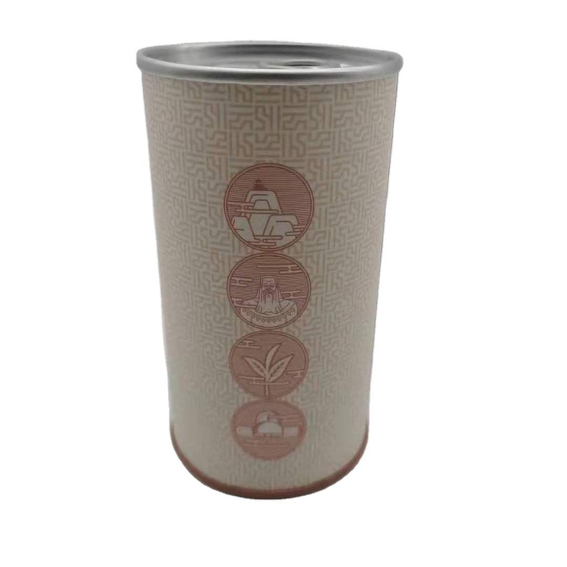 Изготовленная на заказ трубка упаковывая повторно использованные картонные трубки с пластиковой крышкой металлической крышки