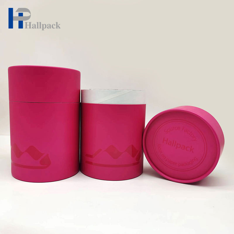 Изготовленный на заказ цилиндр печати упаковывая картонную подарочную коробку упаковывая трубку УФ-бумаги