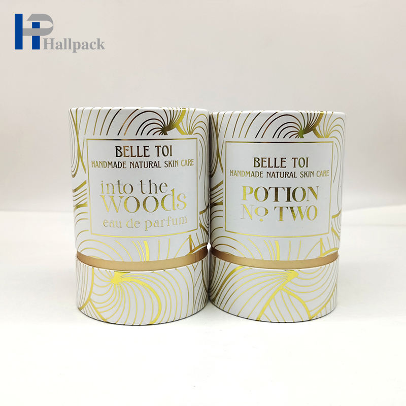 Индивидуальная круглая бумажная упаковка с голой талией, оптовая продажа трубки из крафт-бумаги