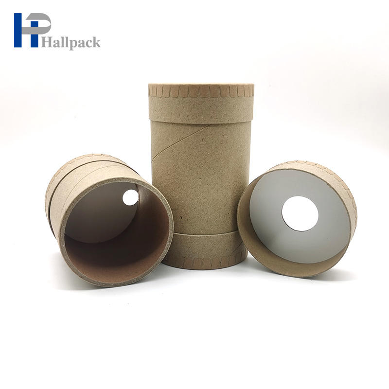 Оптовая индивидуальная бумажная трубка, упаковывающая трубку из чистой крафт-бумаги с открытым верхом