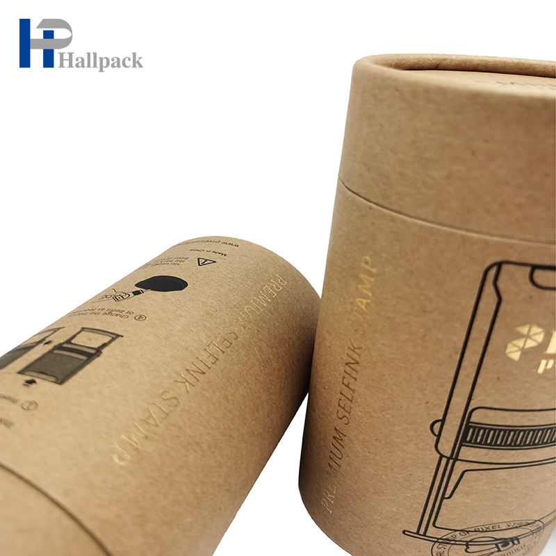 Изготовленная на заказ трубка крафт-бумаги уплотнения цилиндра экологичная упаковка для товаров домашнего обихода