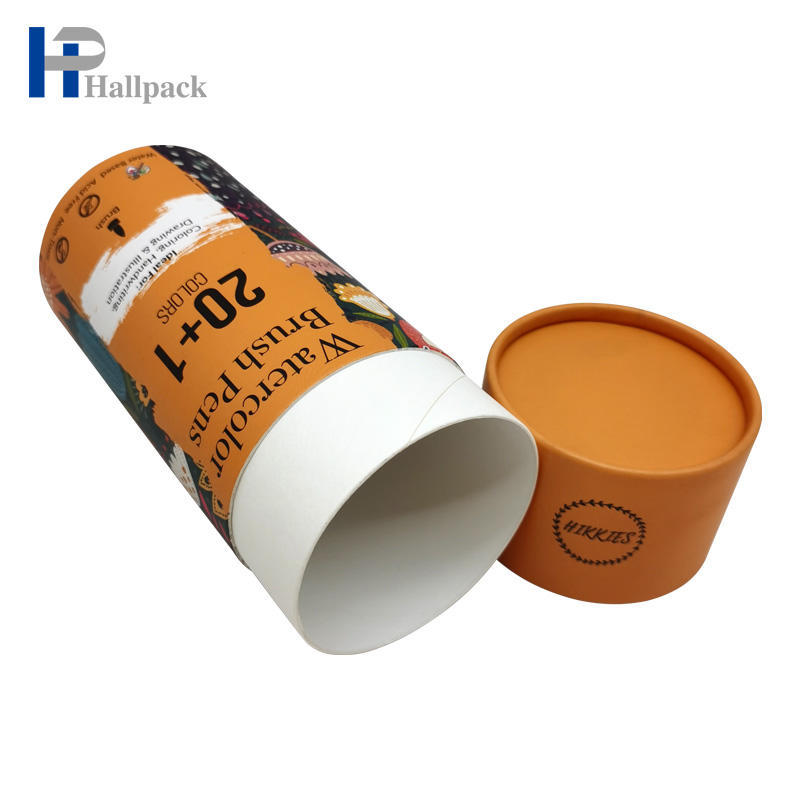 Тубы для дезодорантов из крафт-бумаги, цветной карандаш, упаковочная бумажная туба для чая