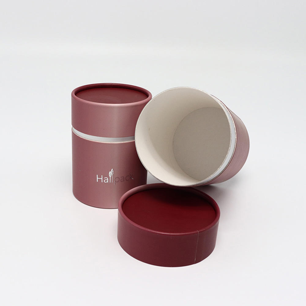 Изготовленный на заказ круглый цилиндр, картонный крем, биоразлагаемая крафт-косметическая банка, упаковочная бумажная туба, коробка
