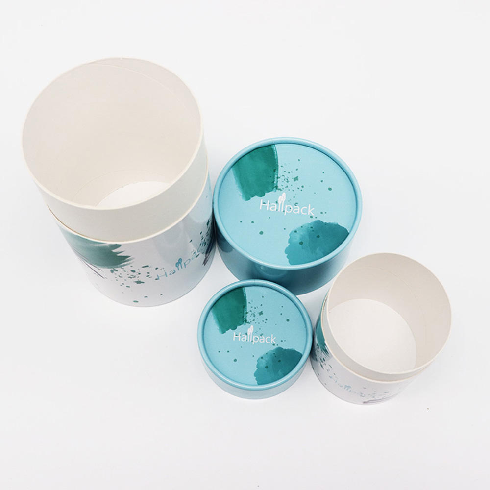 Биоразлагаемая пищевая упаковка для кофе в цилиндре Эко изготовленная на заказ круглая упаковка из крафт-бумаги для чая