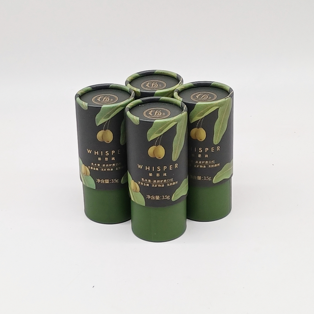 Биоразлагаемый переработанный материал. Печать на заказ. Цилиндр из твердого картона из крафт-бумаги. Упаковка из бумажной трубки EVA Neto. Эфирное масло.