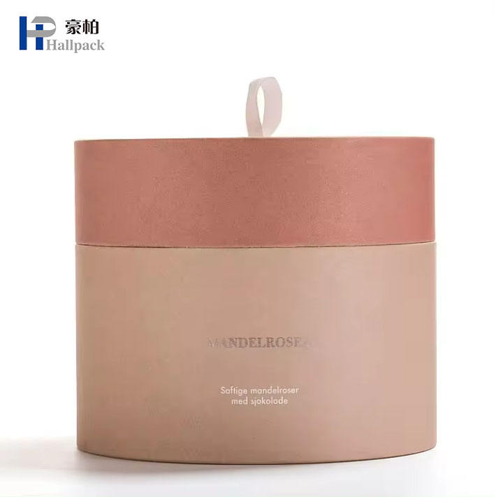 Бесплатный образец, новый материал, розовые конфеты, косметический цилиндр для ухода за кожей, круглая упаковочная коробка, контейнер, картон, косметический бумажный тюбик