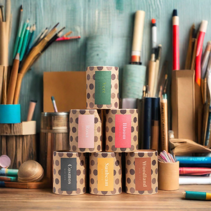 Оптовая продажа, 100% переработанный материал, бумажная трубка, упаковка для свечей, упаковка с логотипом, бумажный цилиндр для печати на заказ, коробка для свечей