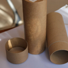 Почтовая доставка, более дешевая упаковочная трубка, высококачественная экологически чистая трубка из крафт-бумаги, индивидуальный размер для ремесленной свечи