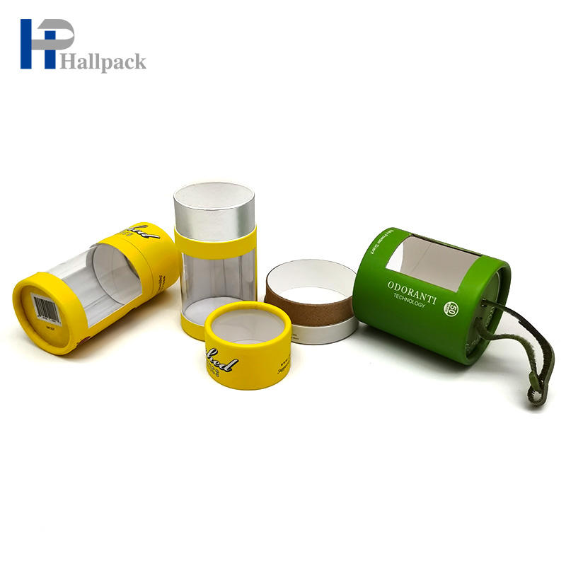 2024 Новая трубка из переработанной бумаги, изготовленная на заказ печать на окне, крафт-картон, бумажная туба, упаковка