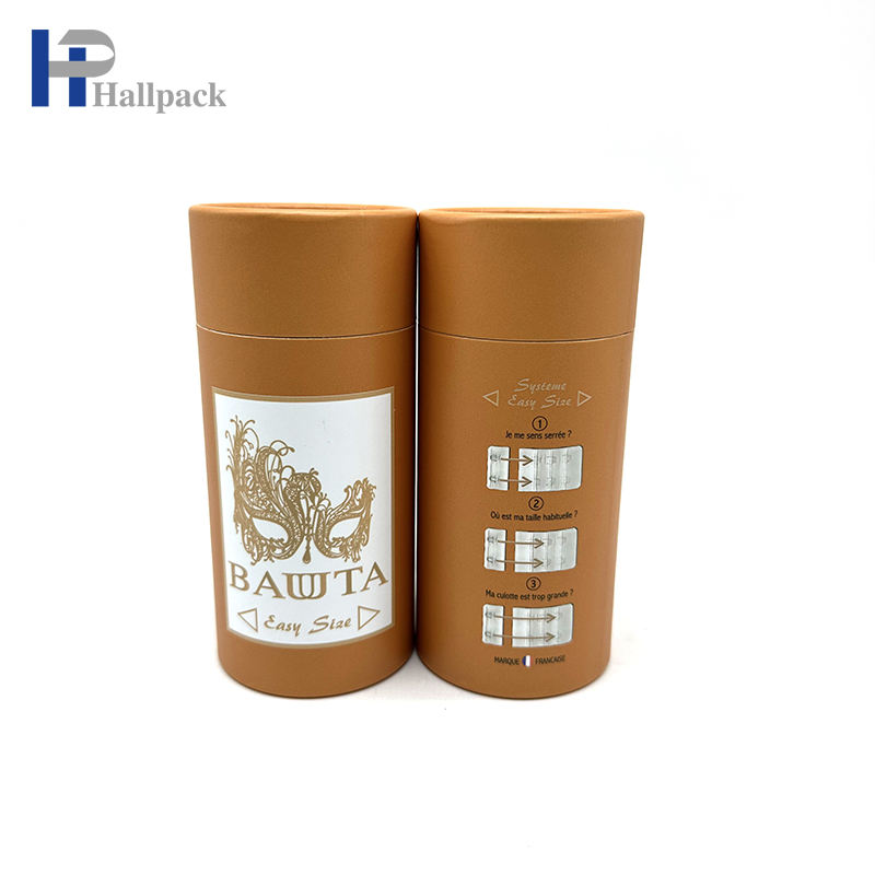 Горячая продажа пустая бумажная туба упаковка нижнего белья цилиндр бумажная туба