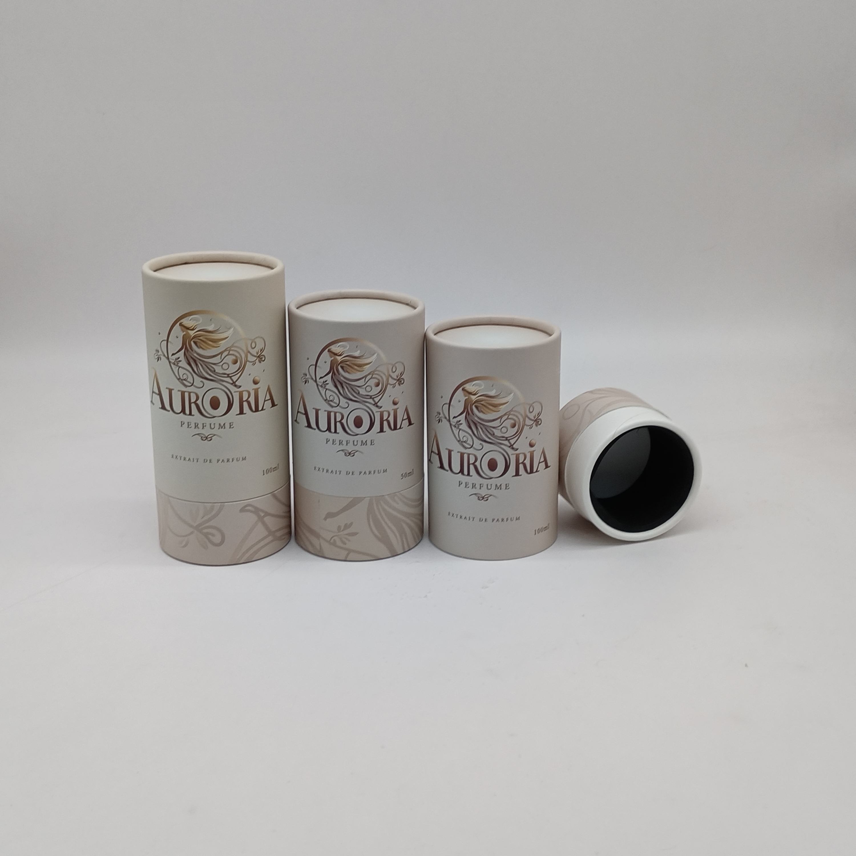 Биоразлагаемый цилиндр из крафт-картона, бумажный тубус, дизайн упаковки, духи для подарка