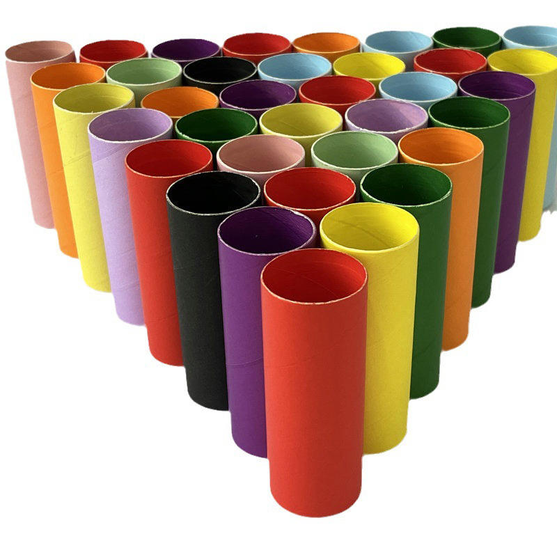 Настраиваемые экологически чистые биоразлагаемые рулоны художественной бумаги «сделай сам» Красочные бумажные трубки ручной работы для рукоделия