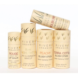 Высококачественный биоразлагаемый бумажный тубус пуш-ап для упаковки в баллончик с помадой для экологически чистого хранения