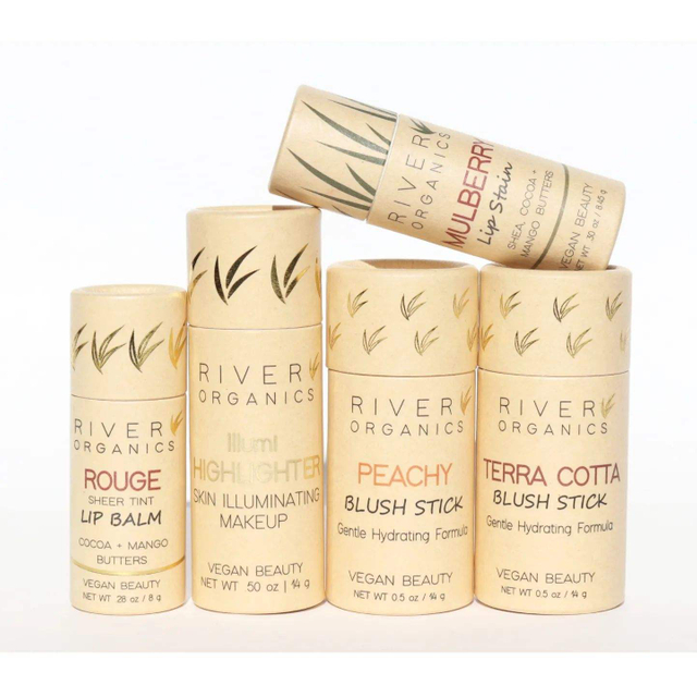 Высококачественный биоразлагаемый бумажный тубус пуш-ап для упаковки в баллончик с помадой для экологически чистого хранения