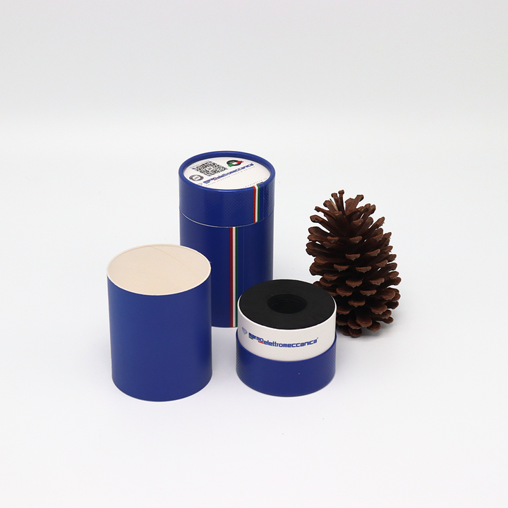 Изготовленная на заказ роскошная биоразлагаемая косметическая картонная цилиндрическая коробка с исчезающей печатью, бумажная упаковка для туб для флакона духов