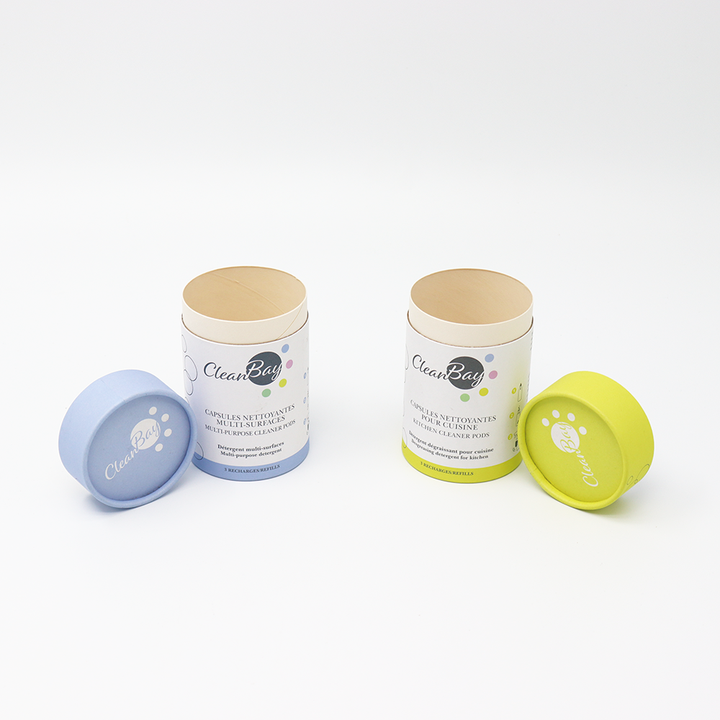 Экологичное очищающее средство на заказ, картонная цилиндрическая коробка, бумажная туба, упаковка для мебели, многоцелевое моющее средство для окон