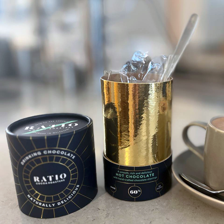 Дизайн Hallpack, изготовленная на заказ бумажная тубусная упаковка для кофе, биоразлагаемая круглая тубусная коробка для упаковки в баллоны с какао