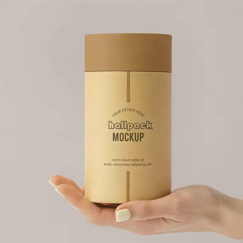 Индивидуальная 100% экологически чистая трубка из крафт-бумаги, упаковка для пищевых продуктов, листьев чая, цветов, упаковка для чая