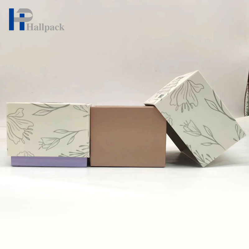 Изготовленная на заказ упаковка подарочная упаковка квадратная плоская крышка коробка для свечей из крафт-бумаги